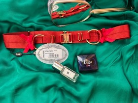 Bordelle Burnt Red Adjustable Belt One Size NWT