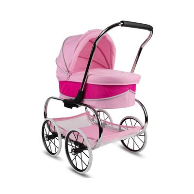 Valco Baby Classic Bassinet Doll Stroller - Hot Pink, Luxury Vintage-Style Pr...