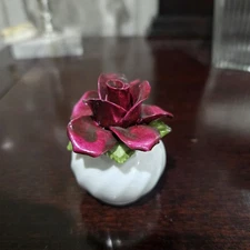VTG Salt Shaker England Healacraft Fine Bone China Red Roses