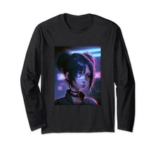 Anime Sad Girl Cyberpunk E-Girl E-Boy Japanese Long Sleeve T-Shirtfrom JP