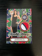 Lauren Betts 2026 Panini Donruss WNBA Rookie Jerseys Green Mem 62/99 Mystics