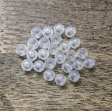 LEGO Trans-Clear Plate, Round 1 x 1. QTY 25. Part No. 4073.