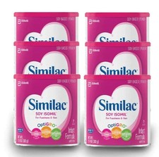Similac Soy Isomil Powder Baby Formula 12.4oz x 6 Exp. 05/2026 d