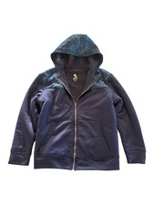 Children s Place Sport Boys Size Large 10-12 Fleece Lined Jacket W/ Hood Blue