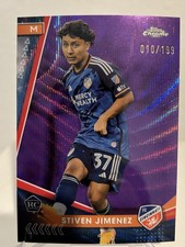 2024 Topps Chrome MLS Stiven Jimenez #61 (RC) 10/199 FC Cincinnati Purple