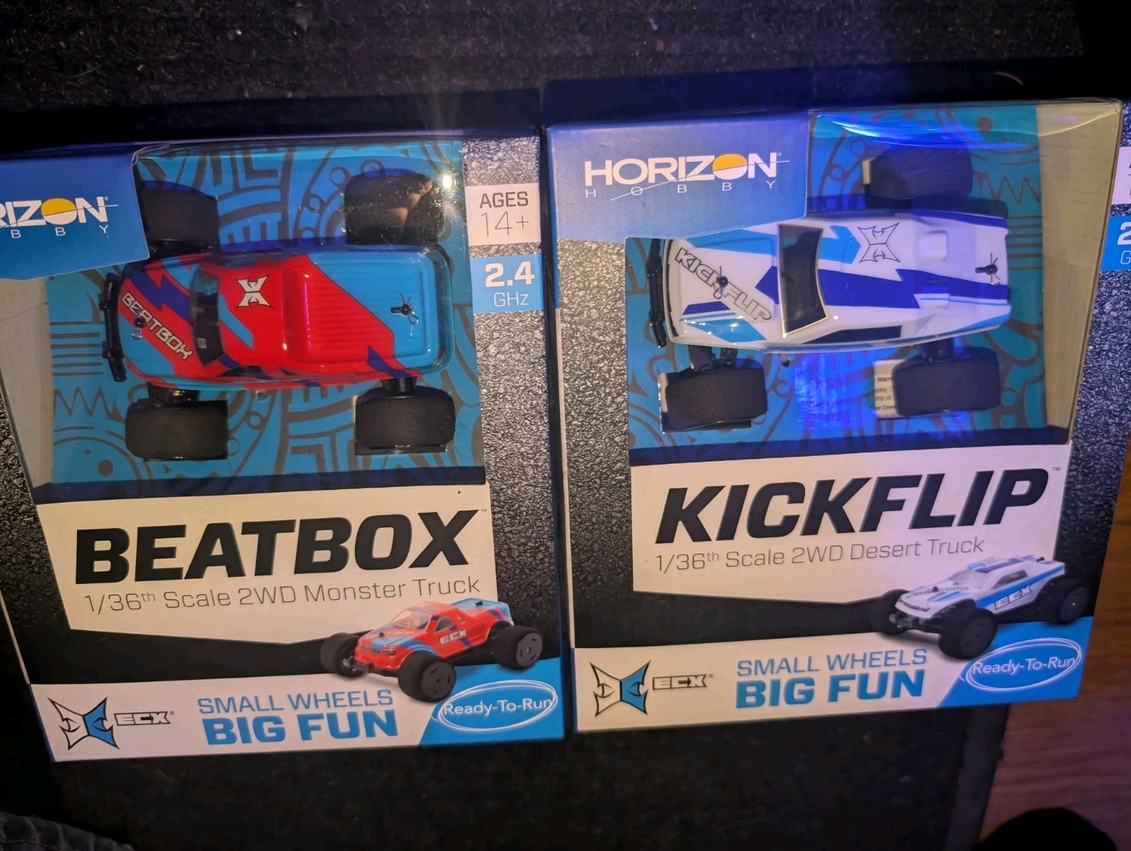 Horizon 1/36 Ecx Beatbox Kickflip Rc Truck  Upgraded 180 mah