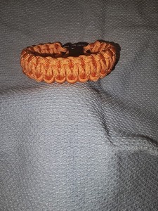 Safety Orange Paracord Bracelet (B1)