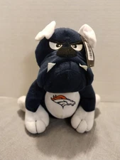Denver Broncos 11" Plush Toy Grumpy Bulldog by Good Stuff Dog NFL w/Tags