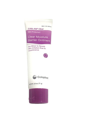 Coloplast Critic-Aid Clear Moisture Barrier Ointment, 2.5oz Exp 2028