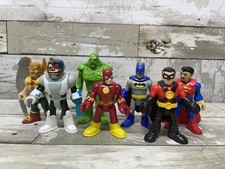 Lote de figuras de la Liga de la Justicia Imaginext de DC Comics - Superman, Batman, Flash, Robin