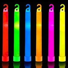 32 PCS Ultra Bright 6 Inch Glow Sticks - Emergency Chem 32 Color