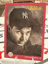 Don Mattingly 1991 Leaf Studio #97 Yankees! 2 Card Min! Read Desc!