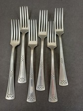 6 Menügabeln Ideal der Firma Heinrich Adolf Erbe