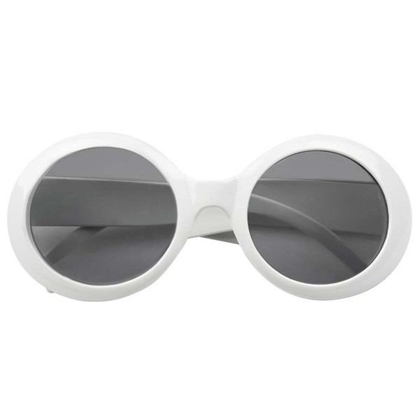 Partybrille Jackie Weiß Brille 60Er 70Er 80Er Jahre Style Retro Sonnenbrille-image