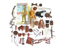 Vintage Marx Johnny West / Chief Cherokee Figure  Accessories Lot - As Is