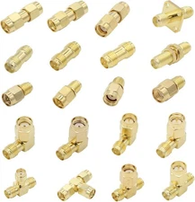 SMA Connector Kit, 20 Type SMA Adapter Set, 90 Degree SMA Connector, SMA to R