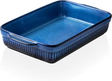 Kanwone Ceramic Baking Dish, Bakeware Set, Rectangular Casserole Dish, Lasagna P