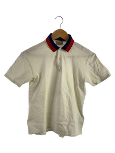 GUCCI Polo Shirt 12 Cotton WHT Solid Color | eBay