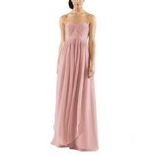 Jenny Yoo Aidan Convertible Chiffon Bridesmaid Dress in Rosewater Size 4