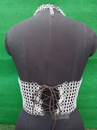 Aluminum Sexy Chainmail Bra, Aluminium Costume, Women's Clothing - Picture 3 of 5