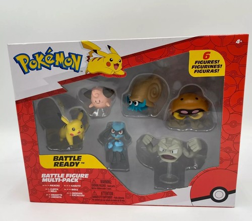 POKEMON Battle Ready 6 Figure Multi-Pack Pikachu Cleffa Omanyte Kabuto Geodude - 第 1/5 張圖片
