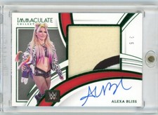 2022 Panini Immaculate Collection WWE ALEXA BLISS Auto Patch /5