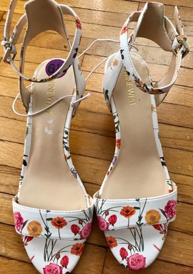 nine west floral sandals