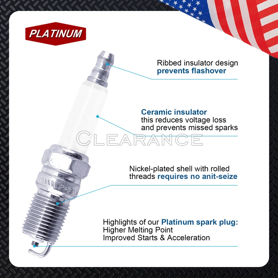 GM02 Ignition Distributor & Platinum Spark Plug & Wire for Chevy Silverado GMC Foto 4 de 4