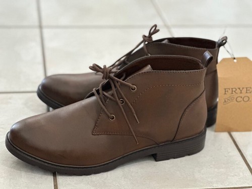 Frye & Co Mens Size 13 M Oaken Dark Brown FO10036 Lace UP Boots NWT NIB New - Picture 4 of 15