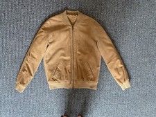 Real Suede Bomber Jacket Brown