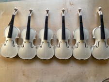 Unfinished Violin 4/4 European Flame Maple Spruce Wood Handmade Violin DIY