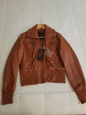 Nwt – Women ‘s Motorcycle-style Leather Jacket / Slim – M
