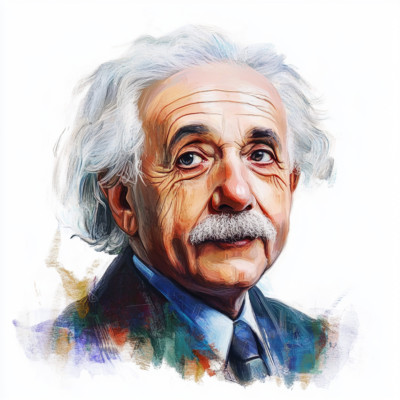 4X 18X18cm Albert Einstein Car Stickers