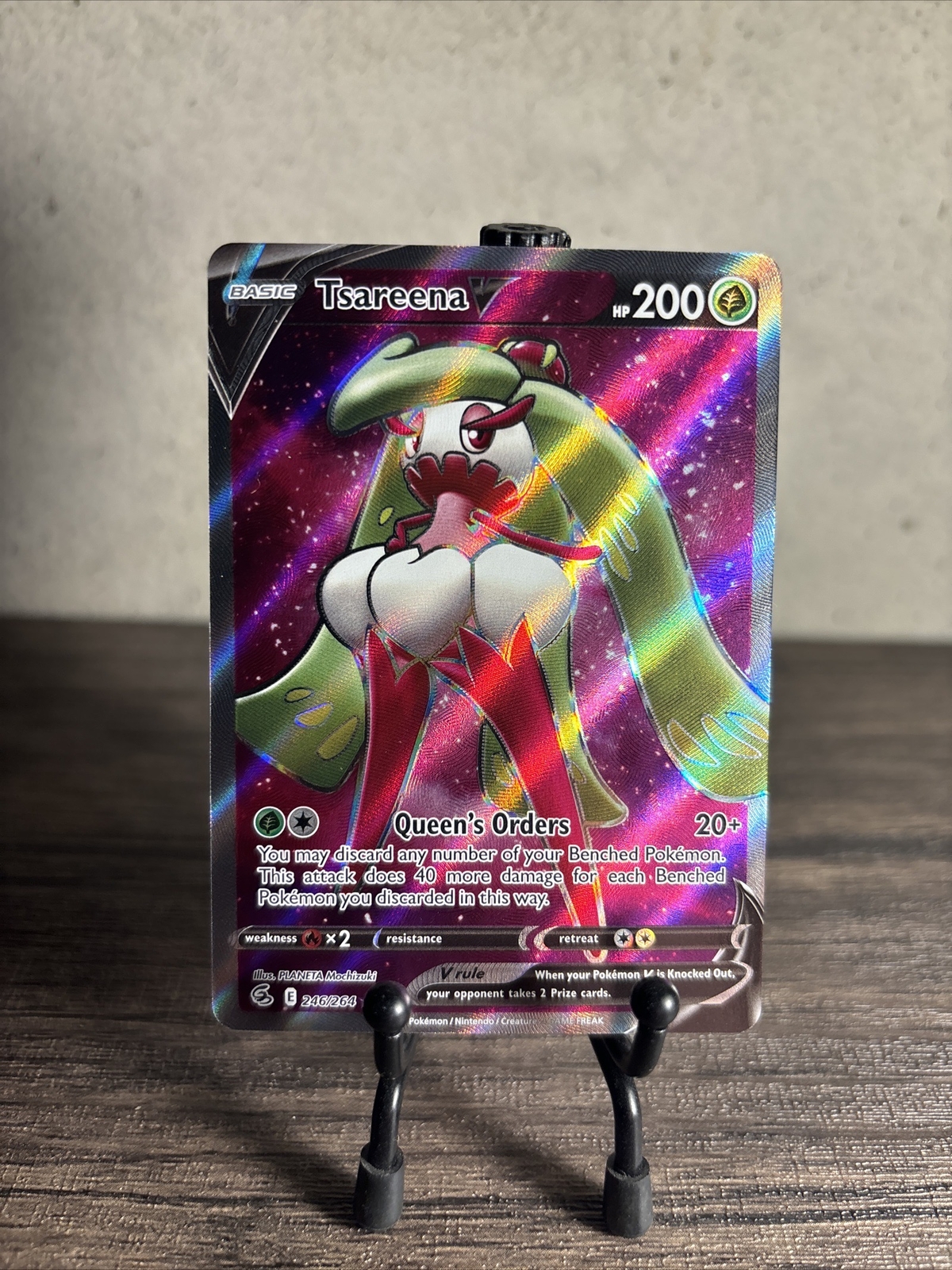 Pokémon TCG Tsareena V Fusion Strike 246/264 Holo Full Art-Fast Shipping-NM!!