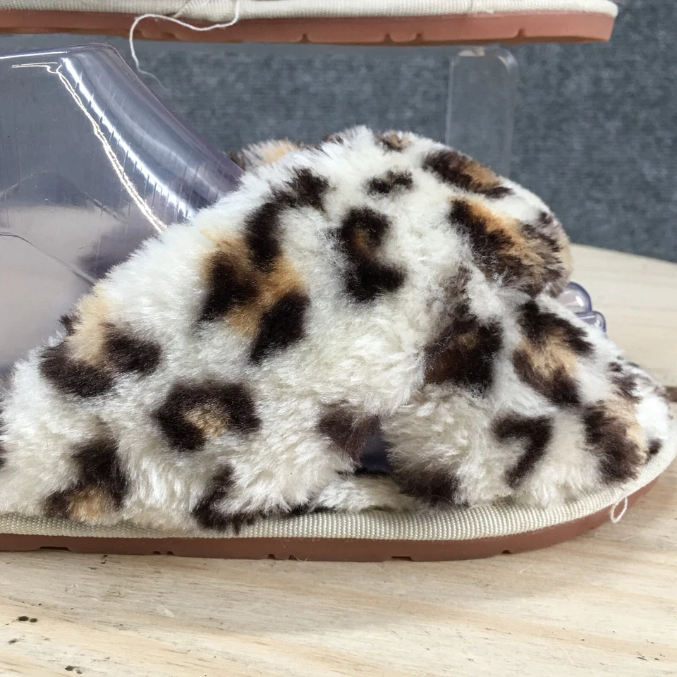 Zapatillas deportivas con estampado de leopardo para mujer 40-41 blancas sin cordones informales cómodas Foto 3 de 4