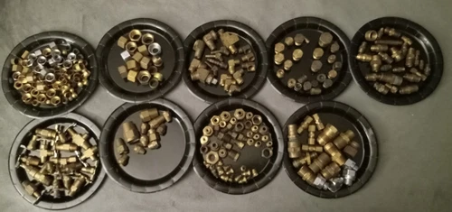  Fittings. Air Brake Hydraulic Pipe Hose Radiator All Brass. Assortment 