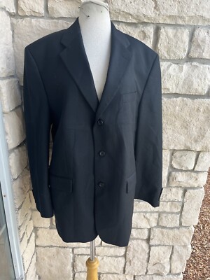 Alfani Mens Suit Coat 46 black Button Macys Mens Store