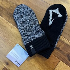Ivivva by Lululemon Naturally Nice Mitten Girl  s Size XS/S BLK/WHT NWT