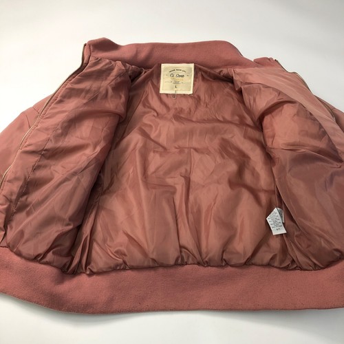 Ci Sono Originals Women's Rose Pink Puffer Bomer Jacket Large - Picture 7 of 11