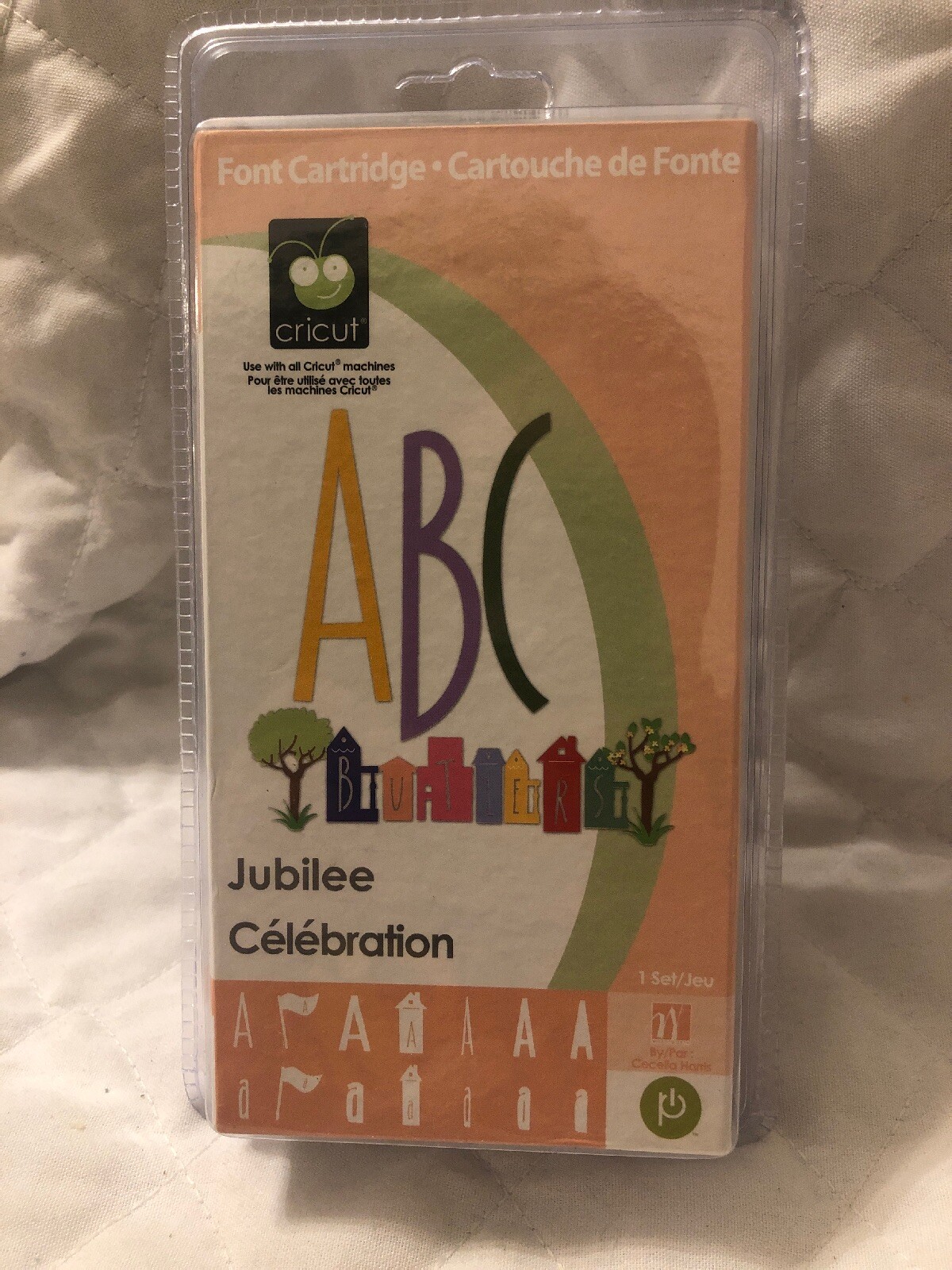 CRICUT FONT CARTRIDGE ABC (JUBILEE) Celebration Factory Sealed Rare eBay