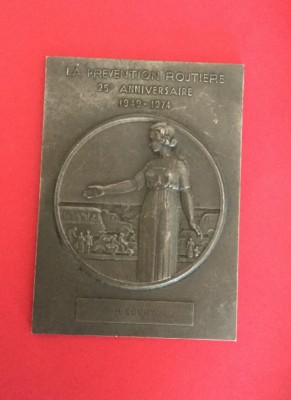 Médaille Prévention Routière - Bronze Argenté Français