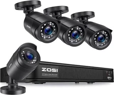 ZOSI 5MP Lite 8CH DVR 1080p Security Home Camera System Motion Alerts 24/7 View