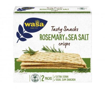 Wasa Crispbread Tasty Snacks Rosemary & Sea Salt | 6,7 Ounce Total /190 Gr