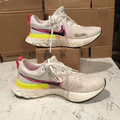 Nike Womens React Infinity Run FK 2 DJ5396-100 White Casual Shoes Sneakers Sz 8