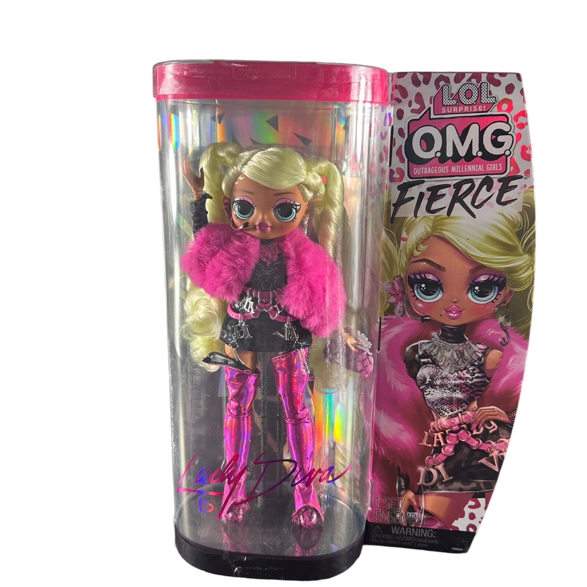 LOL Surprise OMG Fierce Lady Diva Fashion Doll with 15 Surprises Including  Outfits and Accessories for Fashion Toy, Girls Ages 3 and up, 11.5-inch  Doll, Collector 