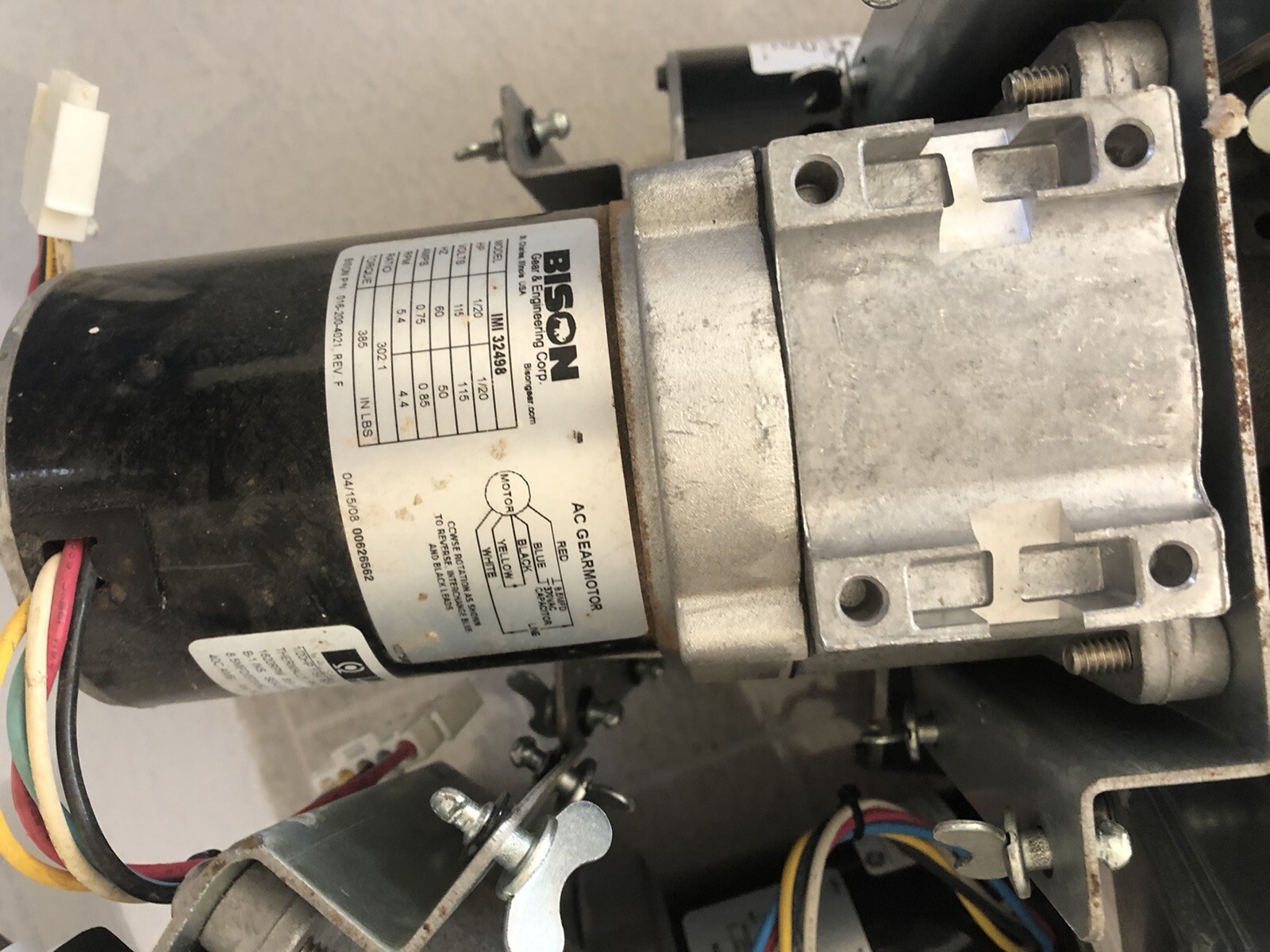 Bison AC Gear motor, IMI 32498, P/N0162004021, Marathon Electric152