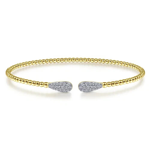 New Gabriel  & Co. 14K Yellow Gold Diamond Fashion Bangle BG4230-8Y45JJ