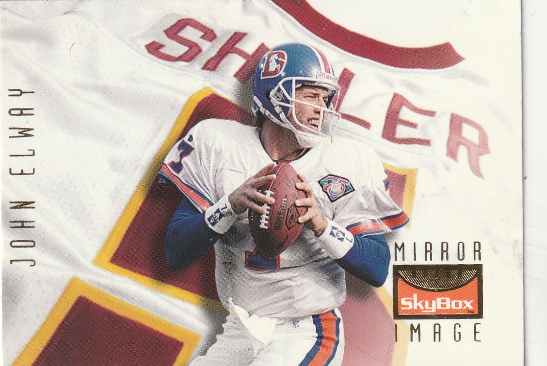 FREE SHIPPING-MINT-1995 SkyBox  #154 John Elway / Heath Shuler
