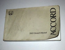 Honda Accord 4 Door 2002 Original Owner's Manual 13925 31S84640 Car Guide