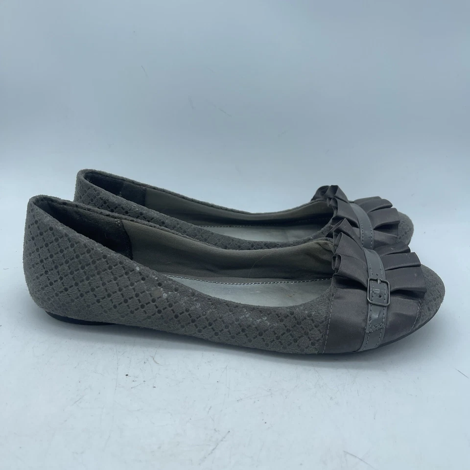 Fergalicious By Fergie Shoes Women's Ariel Gray Patterned Ballet Flats Size 7.5M - Image 2 of 4